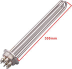 DERNORD 2 Inch Tri-Clamp 240V Water Heating Element Immersion U Type Electrical Brewing Boiler Heater (240V 9000W)