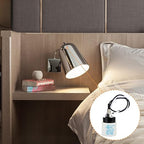 Helunsi E26 E27 Ceramic Lamp Socket with Rotary Knob Switch, Universal Replacement Porcelain ON OFF Turn Switch Light Bulb Socket, E26 Medium Base Lamp Holder with Threaded Nuts and Wire Lead - 1 Pack