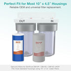 SimPure 10" x 4.5" Cation Exchange Resin Filter, Whole House Water Softening Cartridge for DB10P, DB10C (6 Pack)