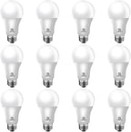 Energetic 75W Equivalent A19 LED Light Bulb, 4000K Cool White, Non-Dimmable LED Light Bulb, 1200lm, UL Listed, E26 Medium Base, 12-Pack