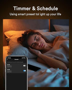 Lumary Smart Gimbal Recessed Lighting 4 Inch with Remote, 355°+20° Adjustable RGBWW WiFi Ceiling Light, Work with Alexa Google, Canless LED Downlight with J-Box, 9W 780LM CRI90, 4 Pack