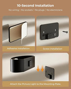 Motion Sensor Night Light, Rechargeable 5000mAh Battery Wall Sconce with Remote, 18 Colors, Dimmable, Timer, for Bedroom, Hallway, Stairs, Bathroom, Living Room (2-Pack, Black)