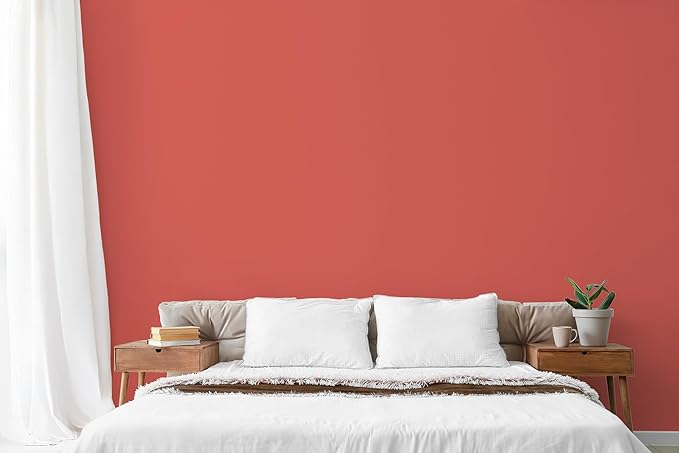 EVOLVE Paint & Primer: Environment-friendly, Low Sheen with One-coat Coverage for Interior & Exterior surfaces (Raspberry, 5-Gallon)