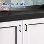 JOY DECOR Cabinet Pulls – 3 Inch Hole Center, Matte Black, 30 Pack, Zinc Alloy Cabinet Handles for Drawers & Cupboard – Vintage Style Hardware for Kitchen, Bathroom, Dresser, Furniture Makeover