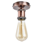 E26/E27 Screw Head Light Socket 100-240V Vintage Ceiling Light Wall Lamp Bulb Holder Socket for Hallway,Kitchen,Basement,Garage,Bar,Restaurant (Rose)