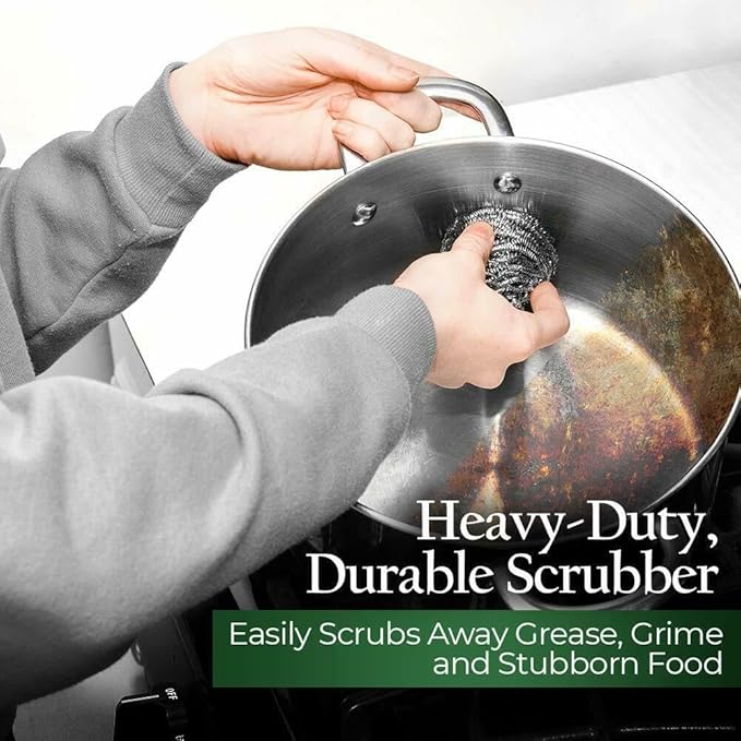 Stanley Home Products Degreaser Concentrate (32 fl. oz.) with Stainless Steel Kitchen & Kettle Cleaner Sponges – Removes Grease & Grime