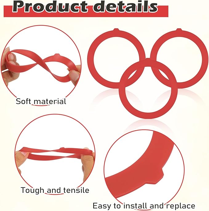 Flush Valve Seal for Kohler, 2 Pcs Canister Flush Valve Seal Replacement, Toilet Tank Parts for K-GP1059291 K-4436, Silicone Material Toilet Parts Inside Tank