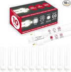 GoodBulb 18 Watt CFL Light Bulbs 4 Pin G24Q-2 Base 3500K Neutral White 18W High Output 1200 Lumens Double Tube Compact Fluorescent Light Bulbs Plug-in 10 Pack