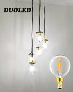 G16.5 Dimmable E12 Led Bulb 6W Equal 60 Watt E12 Candelabra Bulb Daylight 4000K Globe Light Bulb for Chandeliers,Ceiling Fan,Wall Sconce,600lm,AC120V,6Pack