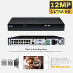 GW Security 16 Channel NVR UltraHD 4K Face Recognition NDAA & TAA Compliant Security Camera System with 16 x 8MP @25FPS Outdoor & Indoor PoE Bullet Cameras, 10 Smart AI Functions