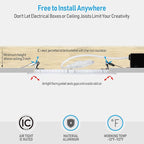 TORCHSTAR Premium Series 6 Inch Ultra-Thin LED Recessed Light with Junction Box, 13.5W Dimmable LED Canless Recessed Ceiling Lights Slim, ETL & ES Listed, CRI90, 3000K Warm White, White, Pack of 6