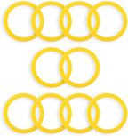 10 Pcs Flush Valve Seal for Kohler Toilets GP1059291 2475620 Upgraded Silicone Seal Kit Compatible with Kohler Canister Flush Valve Seal, Chemical Resistant Parts for Toilets Tank Canister Gasket Kit