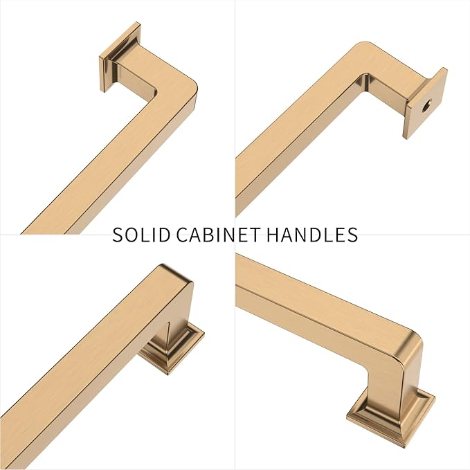 10 Pack 7.5 Inch Cabinet Handles - Champagne Bronze Cabinet Pulls for Kitchen and Dresser