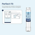 MARRIOTTO EPTWFU01 Water Filter Replacement, Compatible with Frigidaire EPTWFU01, EWF02, Pure Source Ultra II and Pure Air Ultra 2 Air Filter (2+3)