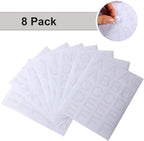 Outus 8 Sheets Vinyl Letter Stickers Self Adhesive Mailbox Numbers Alphabet Stickers Stick on Letters for Christmas Stockings Scrapbook Bulletin Board School Business(1 Inch,White)