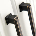 10 Pack 6.3 Inch(160mm) Hole Center Oil Rubbed Bronze Modern Cabinet Pulls Kitchen Cabinet Handles Kitchen Cabinet Hardware Timeless Drawer Pulls for Dresser Cupboard Wardrobe, ORB(6.3x10)