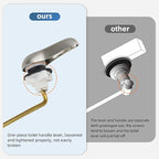 iFealClear Universal Metal Toilet Handle Replacement Kit, Front Mount Toilet Tank Flush Lever with Stainless Steel Chain, Fits Most Toilets, Brushed Nickel