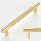 Amerdeco 30 Pack Gold Cabinet Pulls 5 Inch(128mm) Hole Center Drawer Pulls Cabinet Hardware Kitchen Cabinet Handles for Bathroom Dresser Pulls ZH0031
