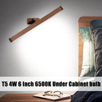 F4T5/D High Output Linear Fluorescent Bulb, 6 Inches T5 4 Watt Fluorescent Tube 6500K Daylight 125 Lumens G5 Base 6 Pack