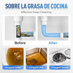 Drain Clog Remover Powerful Unclogging Sink Hair Cleaner for Kitchen, Shower Pipes and Drains(one size 2)