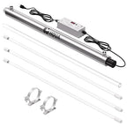 HQUA-OWS-12T 120V 40W 12GPM Whole House Ultraviolet Water Purifier Filter, + 2 Extra UV Bulbs,with Lamp Rated Life 365 Days Ballast