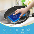 AIDEA XL Scrub Sponges Non-Scratch 12Count, Extra Large Sponges Kitchen, Sponge for Dishes, Cleans Fast Without Scratching Safe for Non-Stick Cookware, Cleaning Power for Kitchen, House