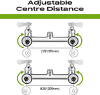 Commercial Sink Faucet with Sprayer 21" Height, 8 Inch Center Wall Mount Kitchen Sink Faucet with Down Pre-Rinse Sprayer and 8" Add-on Swing Spout