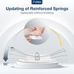 Amico Recessed Lighting 5/6 Inch, 24 Pack 5CCT Flat LED Can Lights, 2700K/3000K/4000K/5000K/6000K Selectable,12W Eqv 120W, 1050LM Brightness, Retrofit Installation - ETL & FCC