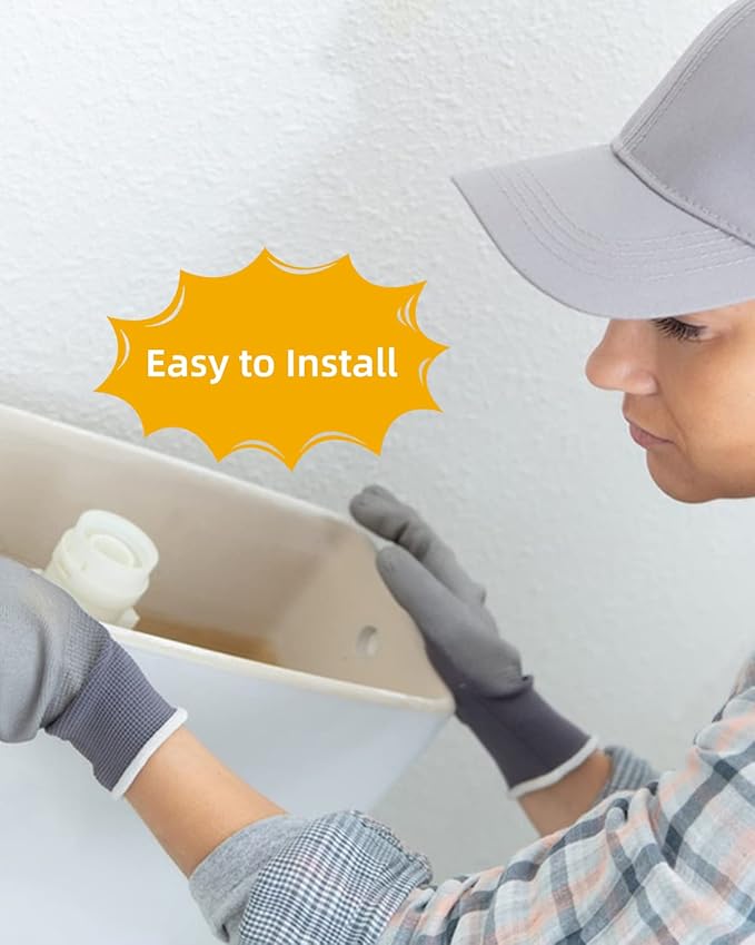 iFealClear Universal Brass Toilet Handle Replacement Kit, Side/Angle Mount Toilet Flush Handle Compatible with Kohler K-GP30324-CP/TOTO/American Standard, Stainless Steel Flapper Chain, Chrome