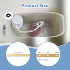 Hibbent 2 Pack Metal Toilet Handle Replacement, Compatible with TOTO THU068#CP Trip Lvr for St743S, Brass Handle Trip Lever, Side Mount Toilet Tank Flush Lever, Chrome