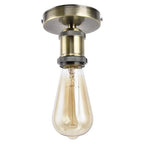 E26/E27 Screw Head Light Socket 100-240V Vintage Ceiling Light Wall Lamp Bulb Holder Socket for Hallway,Kitchen,Basement,Garage,Bar,Restaurant (Bronze)