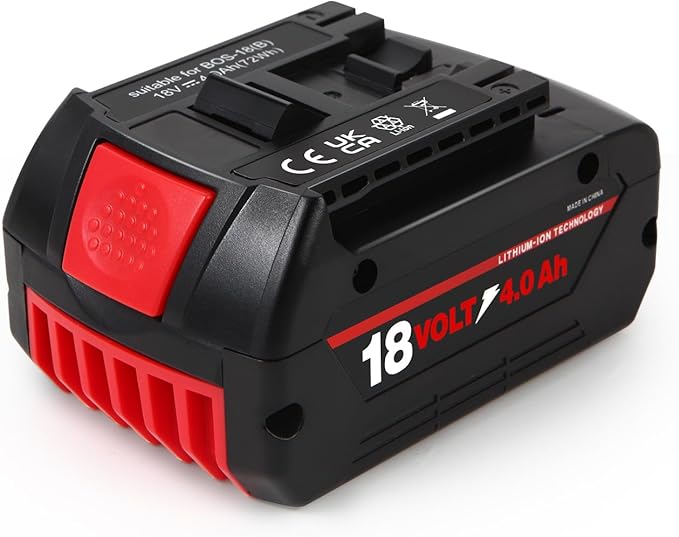 BAT609 Battery, 18V 4.0Ah Li-ion Battery Replace for Bosch 18V Cordless Power Tools Extended Batteries Rechargeable