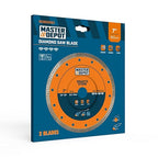 7 Inch Diamond Blade for Granite, Ceramic, Marble, Stone and Hard Bricks, Super Thin Turbo Rim Design for Angle Grinders and Handheld Saws, Dry and Wet Use, 7/8"-5/8" Arbor (2 PCS)