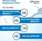 Watts Premier 1R-1Y-1B-1G RO-Pure Push Button Replacement Filter Kit