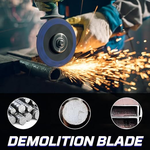 YIJING 7 Inch Diamond Blade - Metal Cutting Wheel for Rebar, Sheet Metal, Angle Iron, Stainless Steel