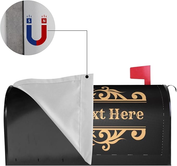 Personalized Magnetic Mailbox Covers Custom Picture/Photo/Text Street Magnetic Mailbox Covers for Garden Yard Home Decor Outdoor