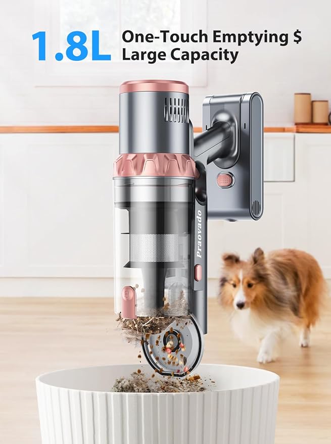 Cordless Vacuum Cleaner Handheld Vacuums 500W/45Kpa Lightweight Stick Vacuums Powerful Suction with 60min Runtime for Home Pet Hair Car