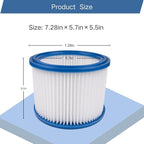 1-Pack Replacement HEPA Filters Compatible with Nilfisk ALTO Aero 21, 26, 31 Wet Dry Vacuum Cleaners