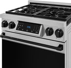Gordon Ramsay by THOR Kitchen 30 Inch Professional Liquid Propane Range with Tilt Panel Touch Control in Stainless Steel/Black
