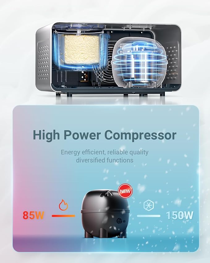 AAOBOSI Electric Ice Cream Maker with Compressor, Ice Cream Maker Machine No Pre Freezing, Ice Cream Machines for Home, Small Homemade Gelato Maker with 4 Modes, 1.61 Quart