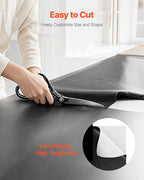 VEVOR 10 Mil Plastic Sheeting Heavy Duty 10' x 65', Thick Plastic Sheeting Roll, Plastic Drop Cloth Painters Tarp Covering for Crawl Space Vapor Barrier, Black and White Double-Sided, Multi-Purpose