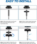 WEWE Drinking Water Faucet, Lead-Free Kitchen Water Filter Faucet for Reverse Osmosis or Water Filtration System, RO Faucet, Matte Black