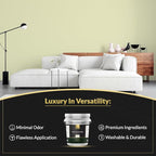 EVOLVE Signature Paint & Primer: Luxury Paint & Primer for Indoor & Outdoor Surfaces, Minimal Odor, Satin Sheen (Citrus Yellow, 5 Gallon)