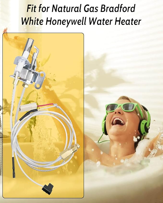 233-47845-05 415-47845-05 Water Heater Natural Gas Pilot Assembly Compatible with Bradford White Honeywell NAT 17/26 CS8840A1-1041 Water Heater