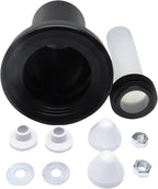 Wall Hung Toilet Gasket and Connector Set Compatible with Geberit 152.404.46.1/240.752.11.1-Includes Drain Pipe,Flush Pipe,Nuts,Washers,Installation Kit Bowl Replacement