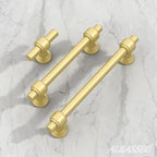 Alzassbg 10 Pack Matt Gold Cabinet Pulls, 7-1/2 Inch(192mm) Hole Centers Cabinet Handles Kitchen Hardware Straight Bar for Cabinets and Drawer AL3505MGP