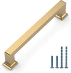 10 Pack 5"(128mm) Champagne Bronze Cabinet Pulls Kitchen Cabinet Drawer Handles Champagne Hardware for Cabinets Cupboard