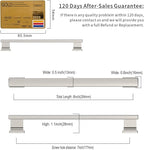 Asidrama 6 Pack 7 Inch(177mm) Brushed Satin Nickel Kitchen Cabinet Handles, Cabinet Pulls Kitchen Cabinet Hardware for Cupboard Drawer Pulls