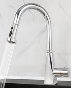 Hibbent Pull Down Kitchen Faucet Head Replacement, 3 Function Sink Faucet Sprayer Head Nozzle with 15 Adapters, Compatible with Moen, American Standard, Delta, Kohler Faucets, Chrome