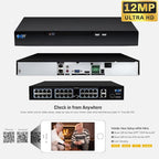GW Security 32 Channel NVR UltraHD 4K Face Recognition NDAA & TAA Compliant Security Camera System with 24 x 8MP @25FPS Outdoor & Indoor PoE Bullet Cameras, 10 Smart AI Functions